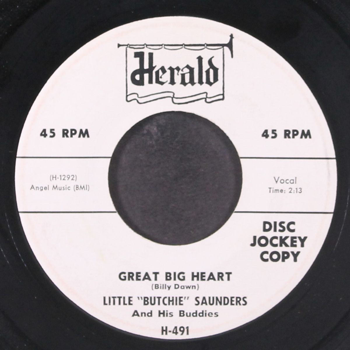 i wanna holler / great big heart by LITTLE BUTCHIE SAUNDERS