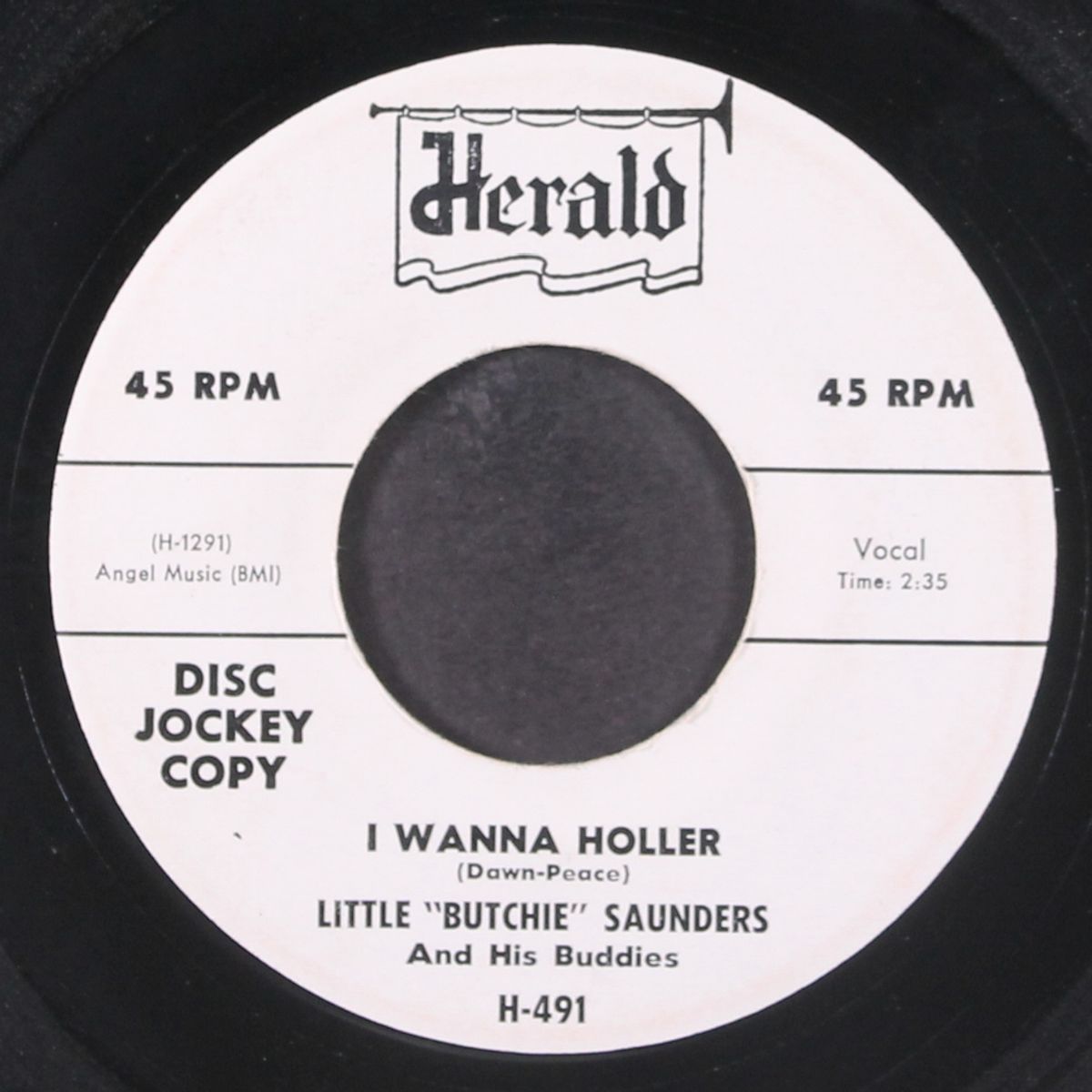 i wanna holler / great big heart by LITTLE BUTCHIE SAUNDERS