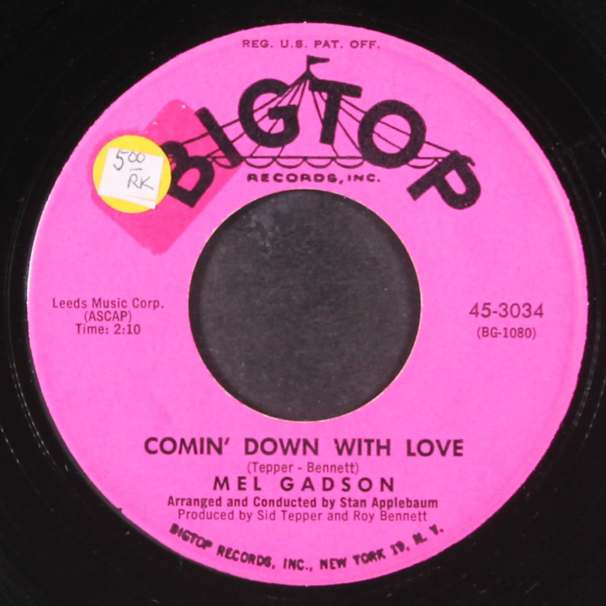 comin' down with love / i'm gettin sentimental over you by MEL GADSON
