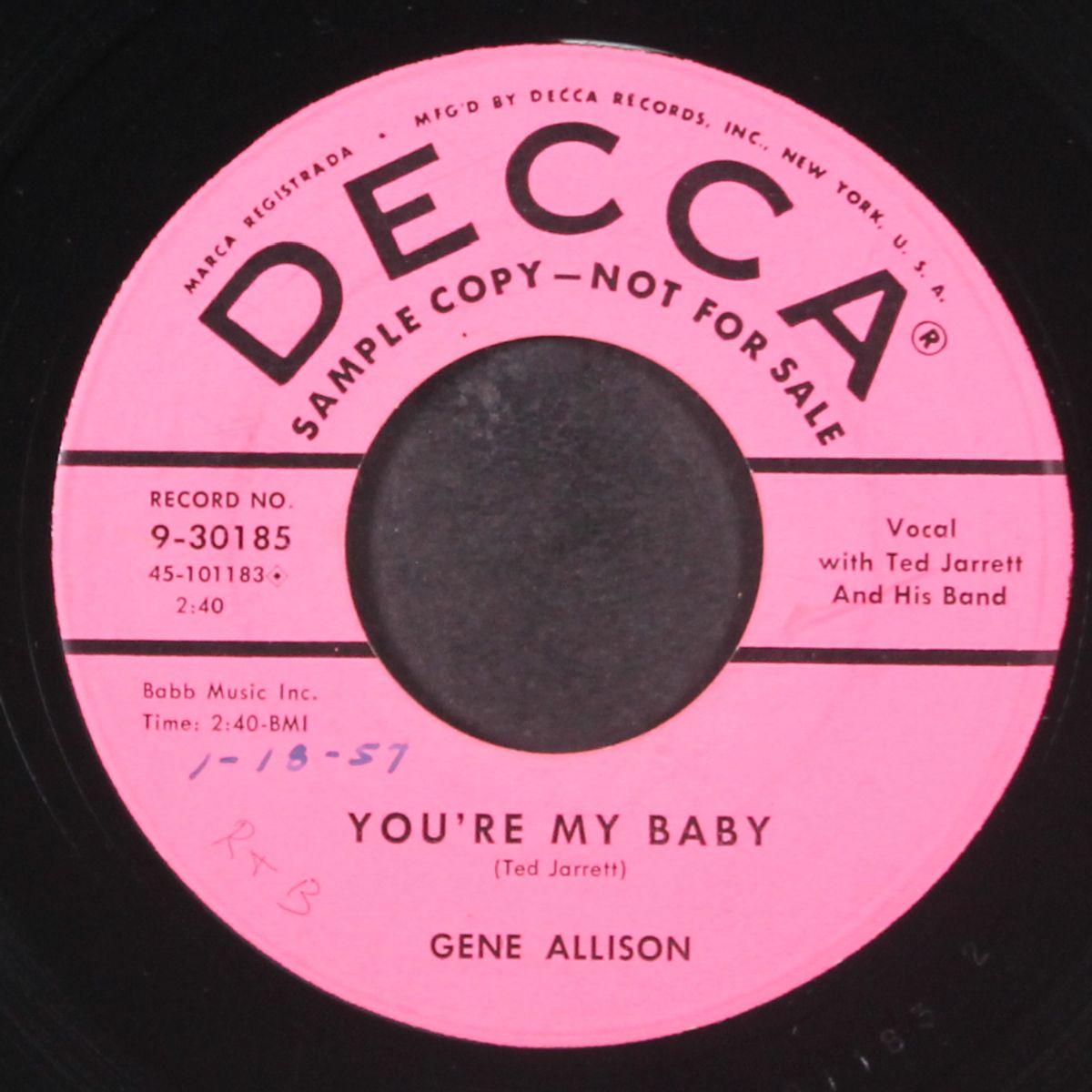 somebody, somewhere by GENE ALLISON & GROUP