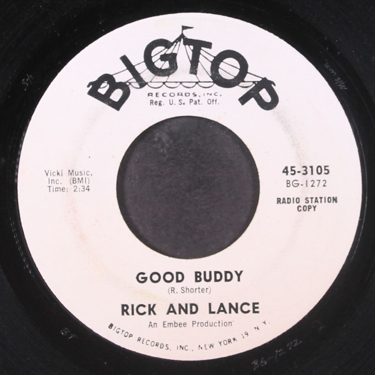 where the four winds blow / good buddy by RICK & LANCE