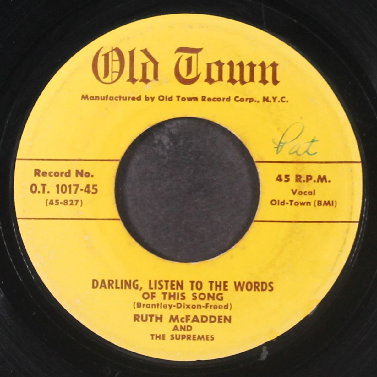 darling, listen to the words by RUTH MCFADDEN & SUPREMES