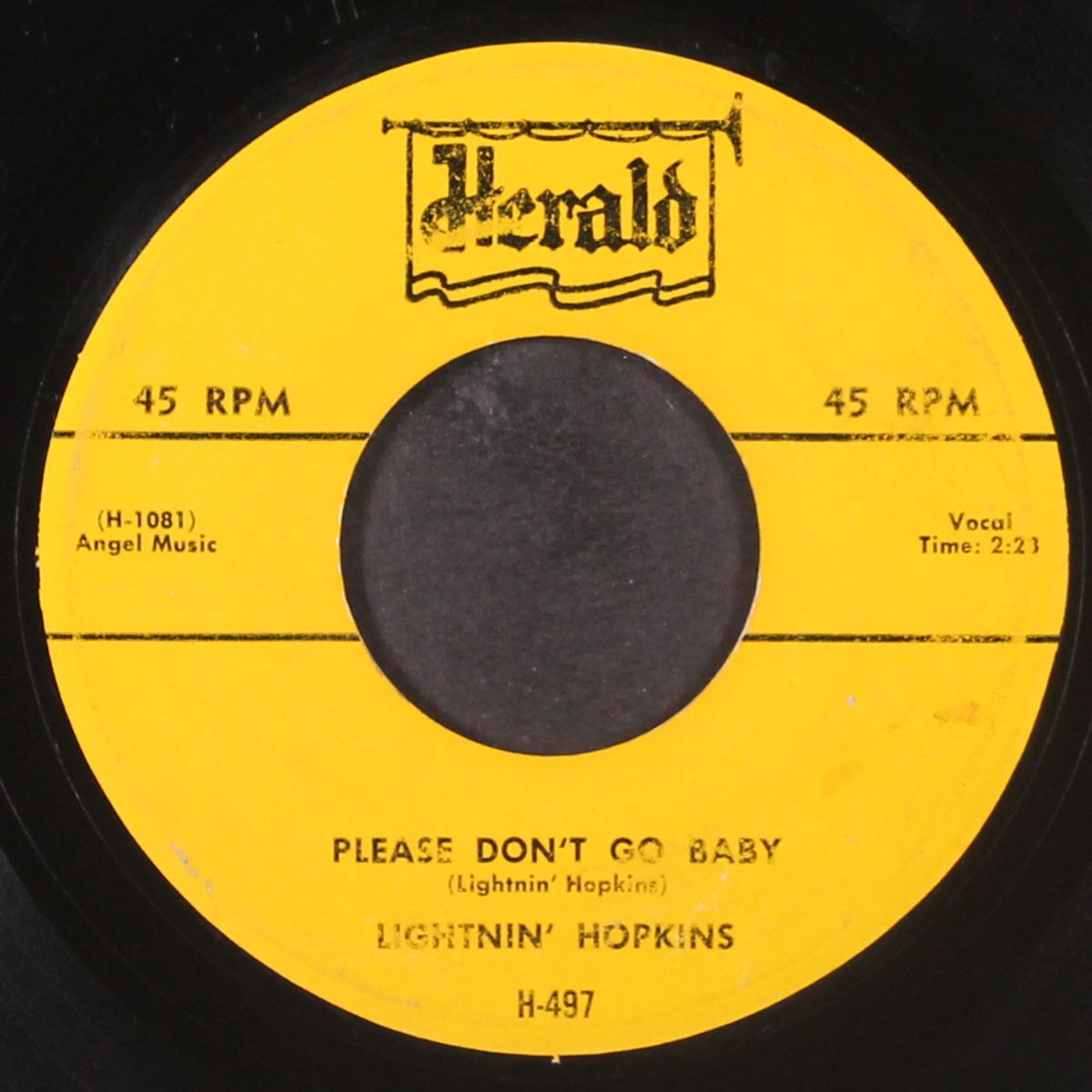 please don't go baby / remember me by LIGHTNIN' HOPKINS