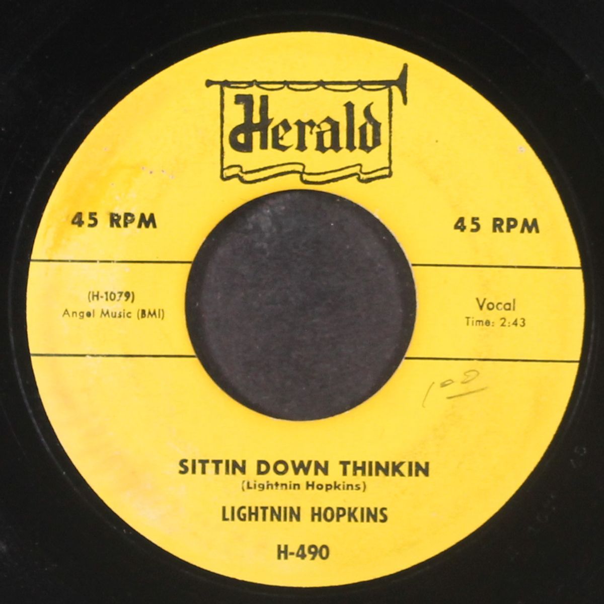shine on moon / sittin down thinkin by LIGHTNIN' HOPKINS