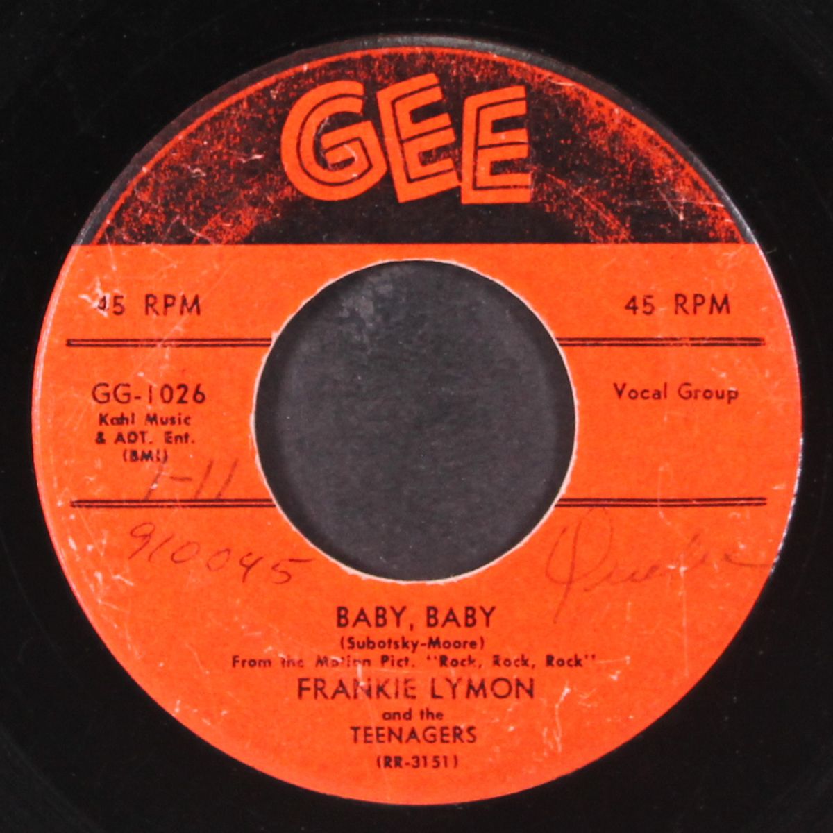 i'm not a juvenile delinquent / baby, baby by FRANKIE LYMON & TEENAGERS