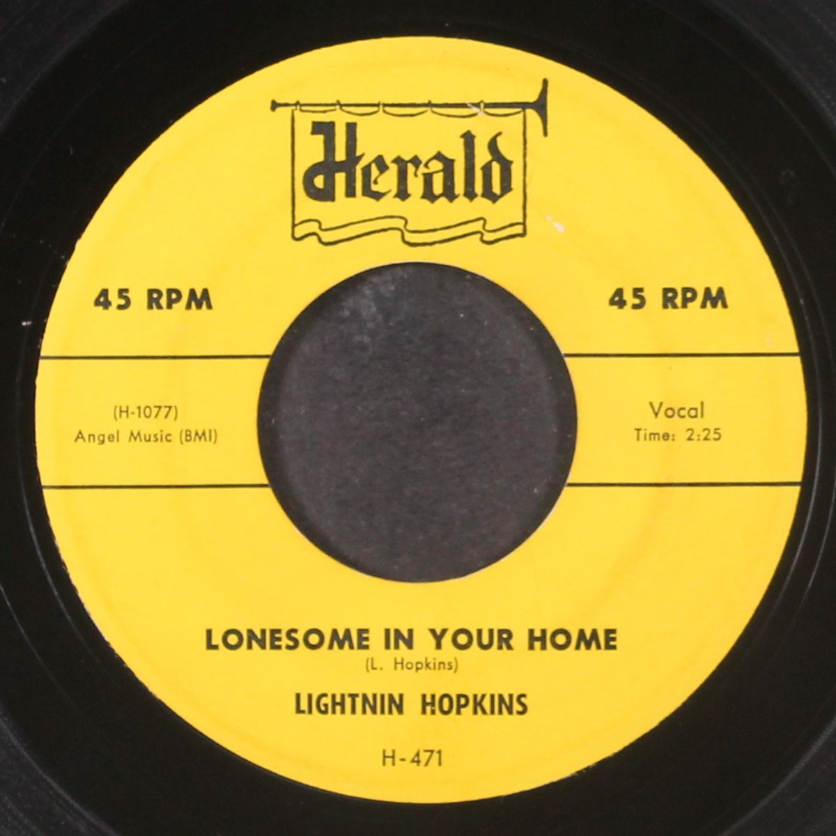 hopkins' sky hop / lonesome in your home by LIGHTNIN' HOPKINS