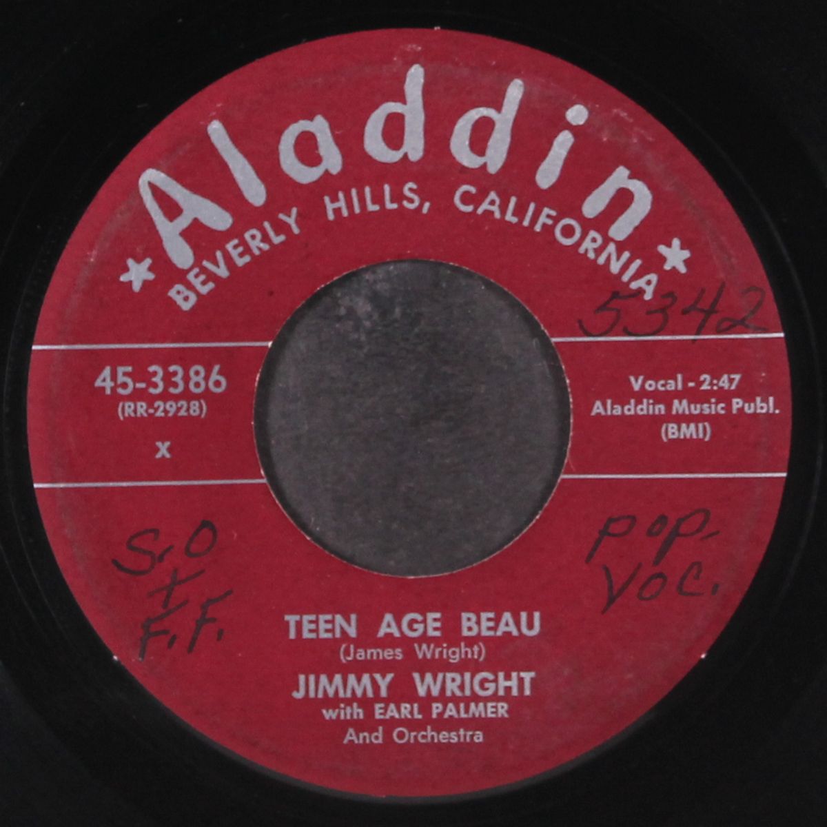 make her mine / teen age beau by JIMMY WRIGHT