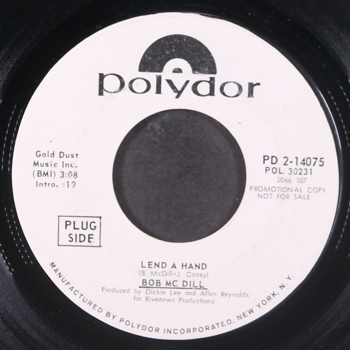 lend a hand / you've got a friend in me by BOB MCDILL