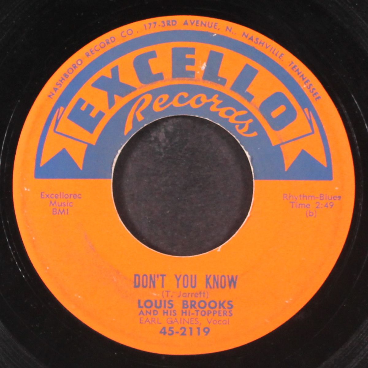 gonna stop foolin' myself / don't you know by LOUIS BROOKS & HI-TOPPERS