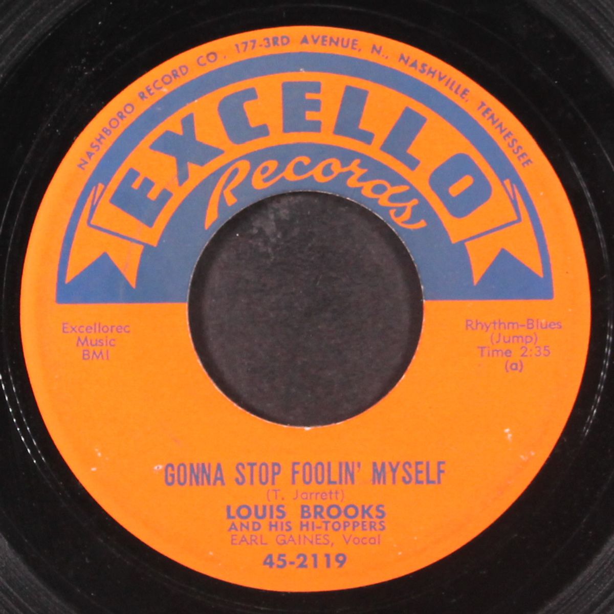 gonna stop foolin' myself / don't you know by LOUIS BROOKS & HI-TOPPERS