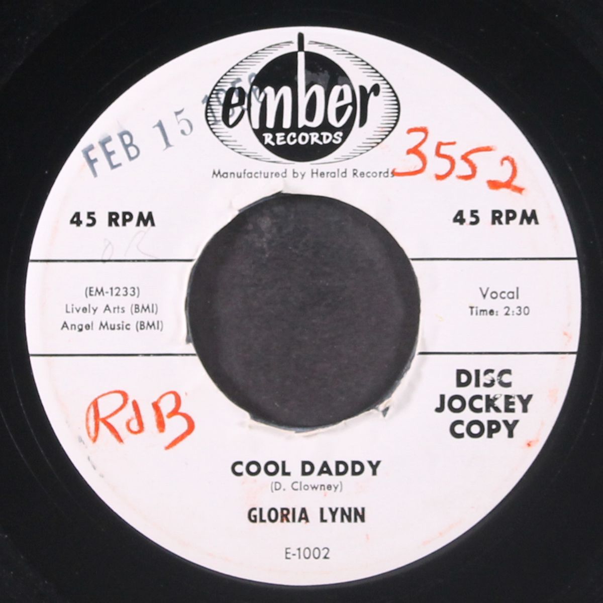 cool daddy / affection by GLORIA LYNN