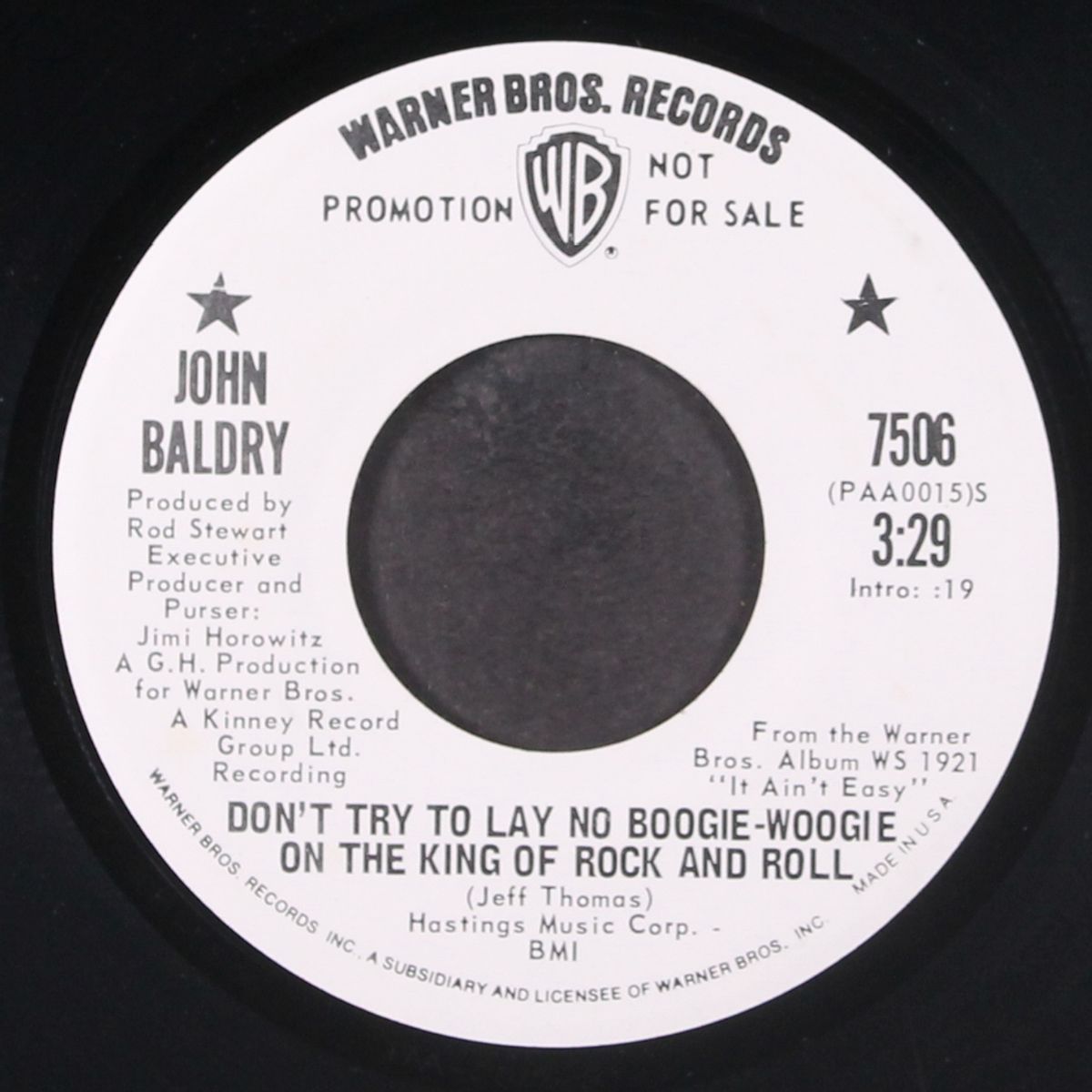 don't try to lay no boogie-woogie on the king of rock and roll by JOHN BALDRY