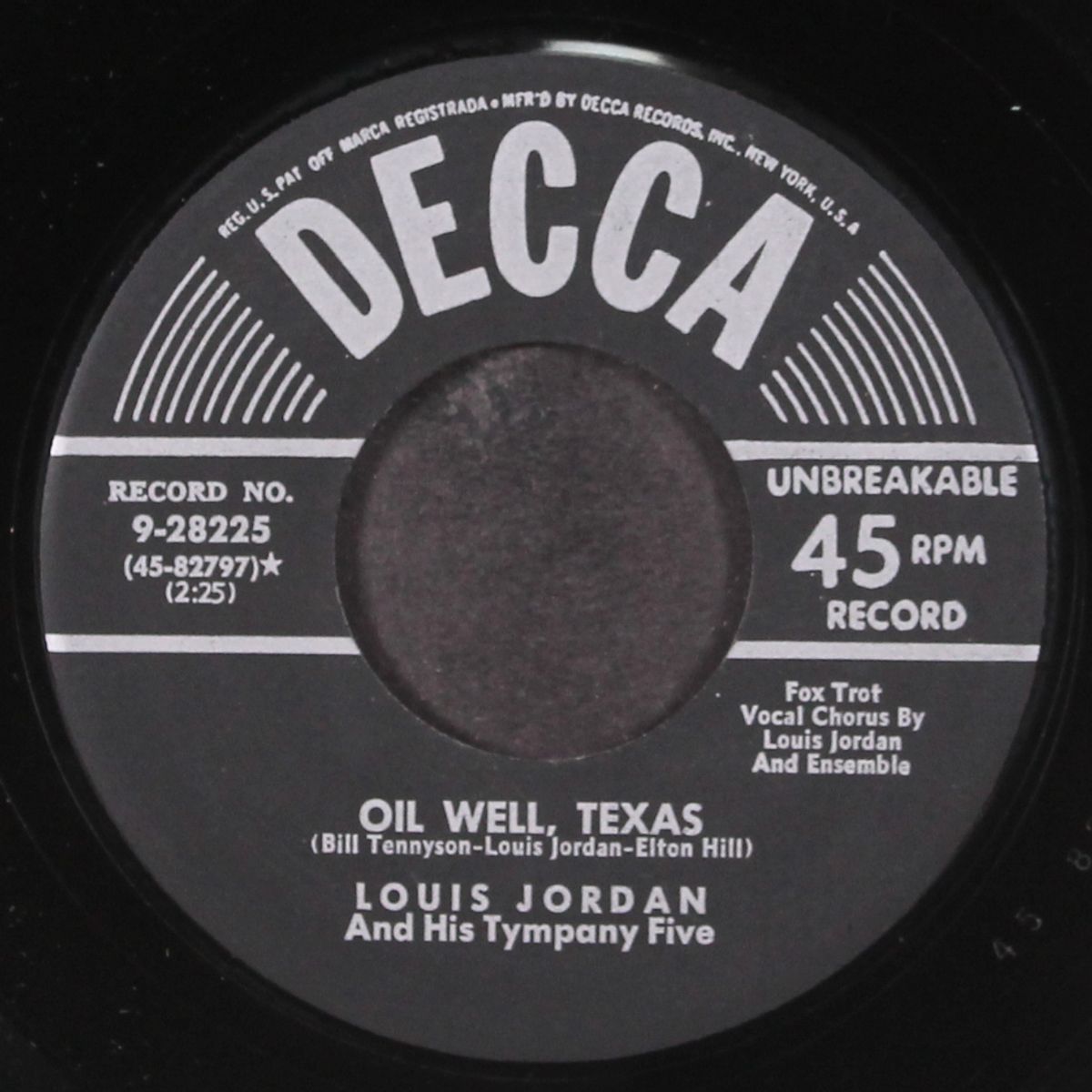 jordan for president / oil well, texas by LOUIS JORDAN