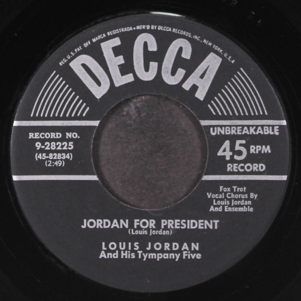 jordan for president / oil well, texas by LOUIS JORDAN