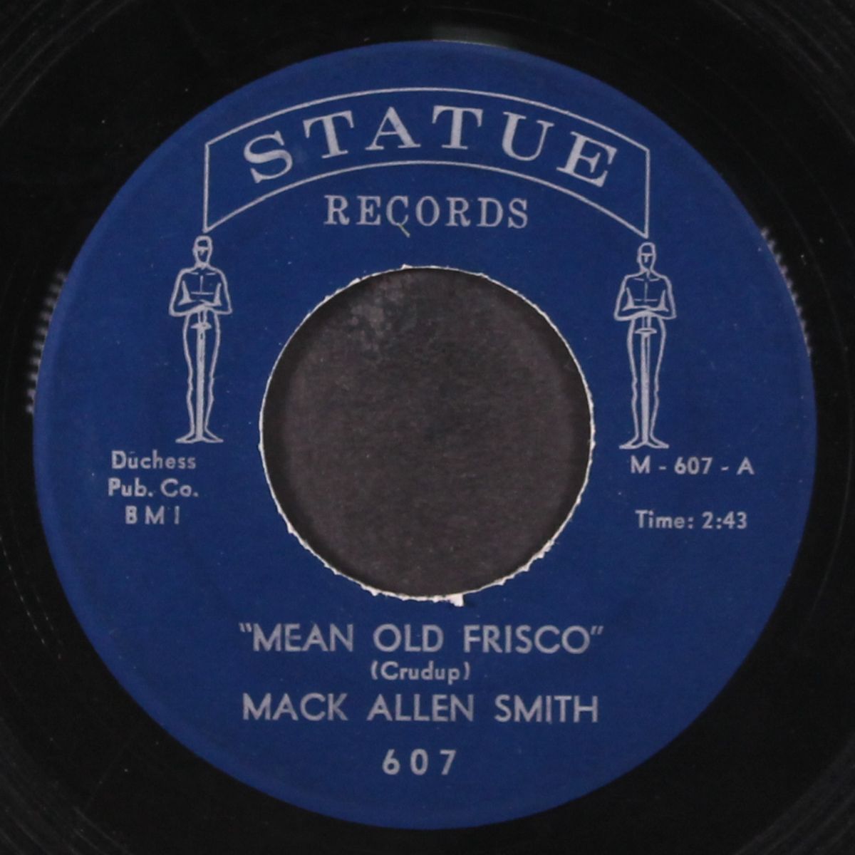 mean old frisco / daniel blow your horn by MACK ALLEN SMITH