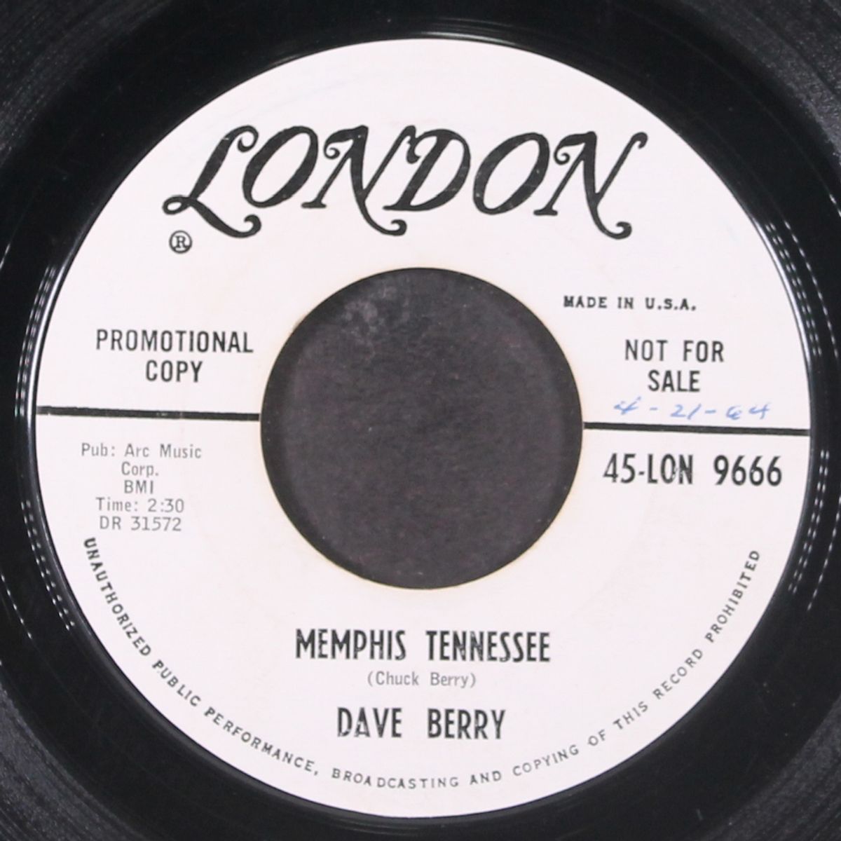 my baby left me / memphis tennessee by DAVE BERRY