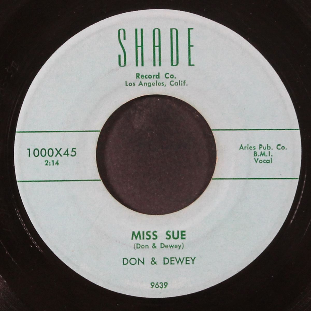 miss sue / my heart is aching by DON & DEWEY