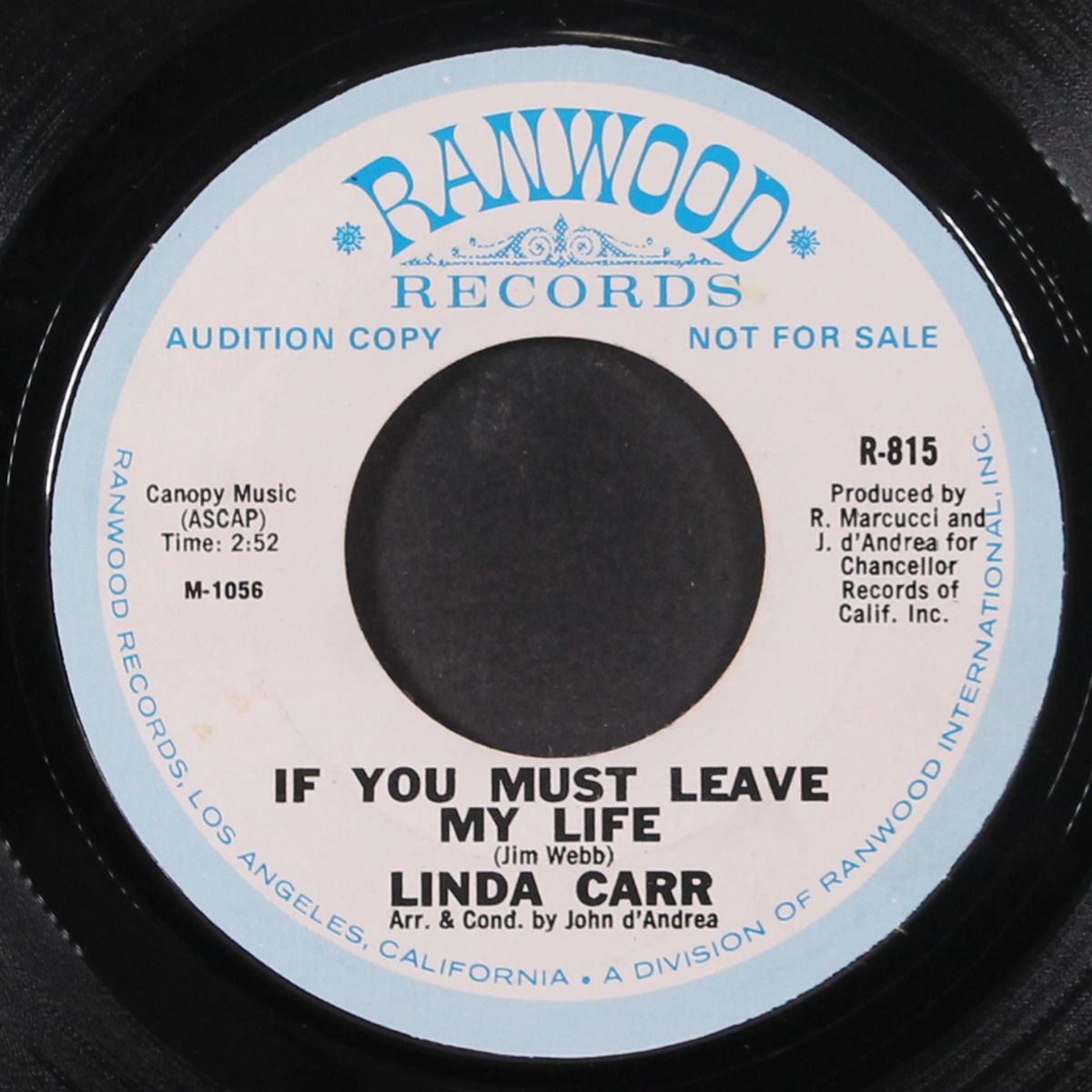 if you must leave my life / didn't want to have to do it by LINDA CARR