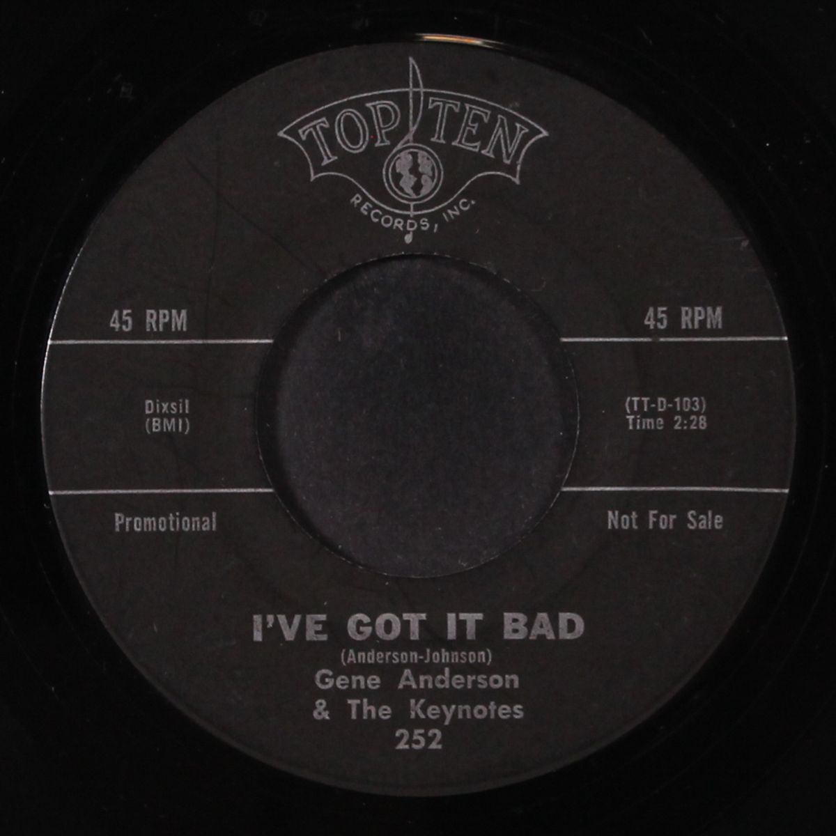 i've got it bad / susie by GENE ANDERSON & KEYNOTES