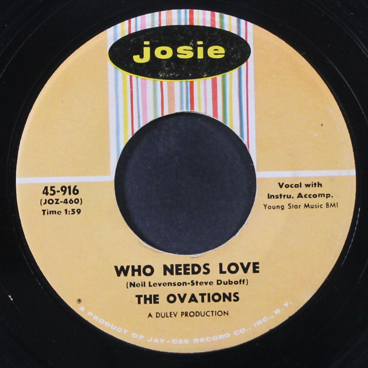 remembering / who needs love by OVATIONS