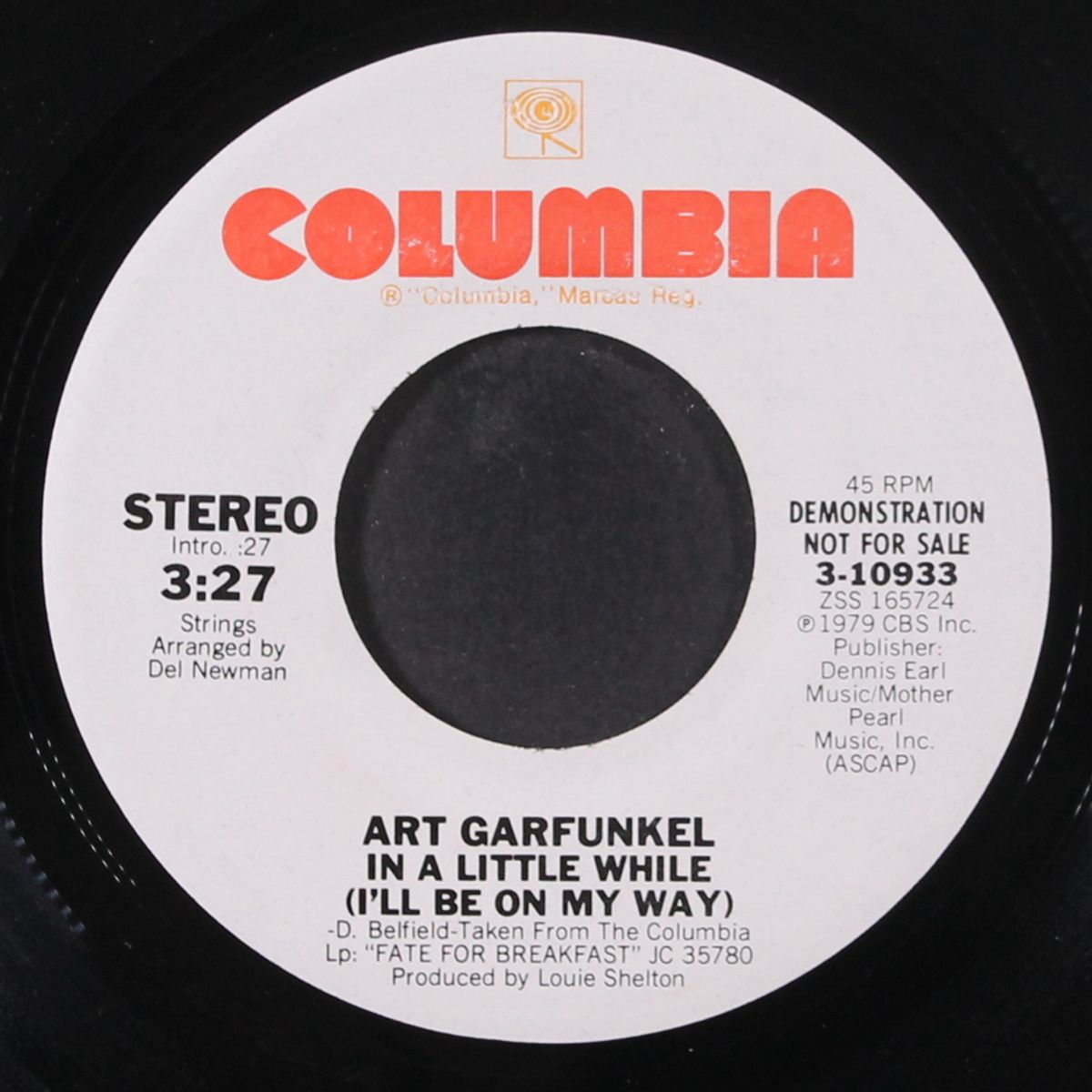 in a little while (i'll be on my way) by ART GARFUNKEL