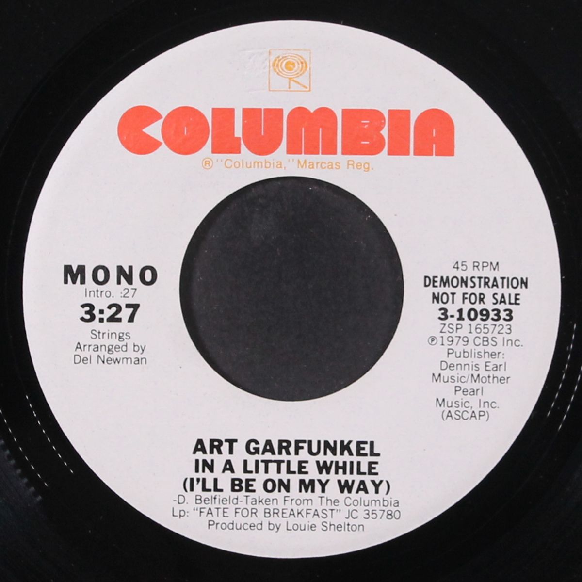 in a little while (i'll be on my way) by ART GARFUNKEL