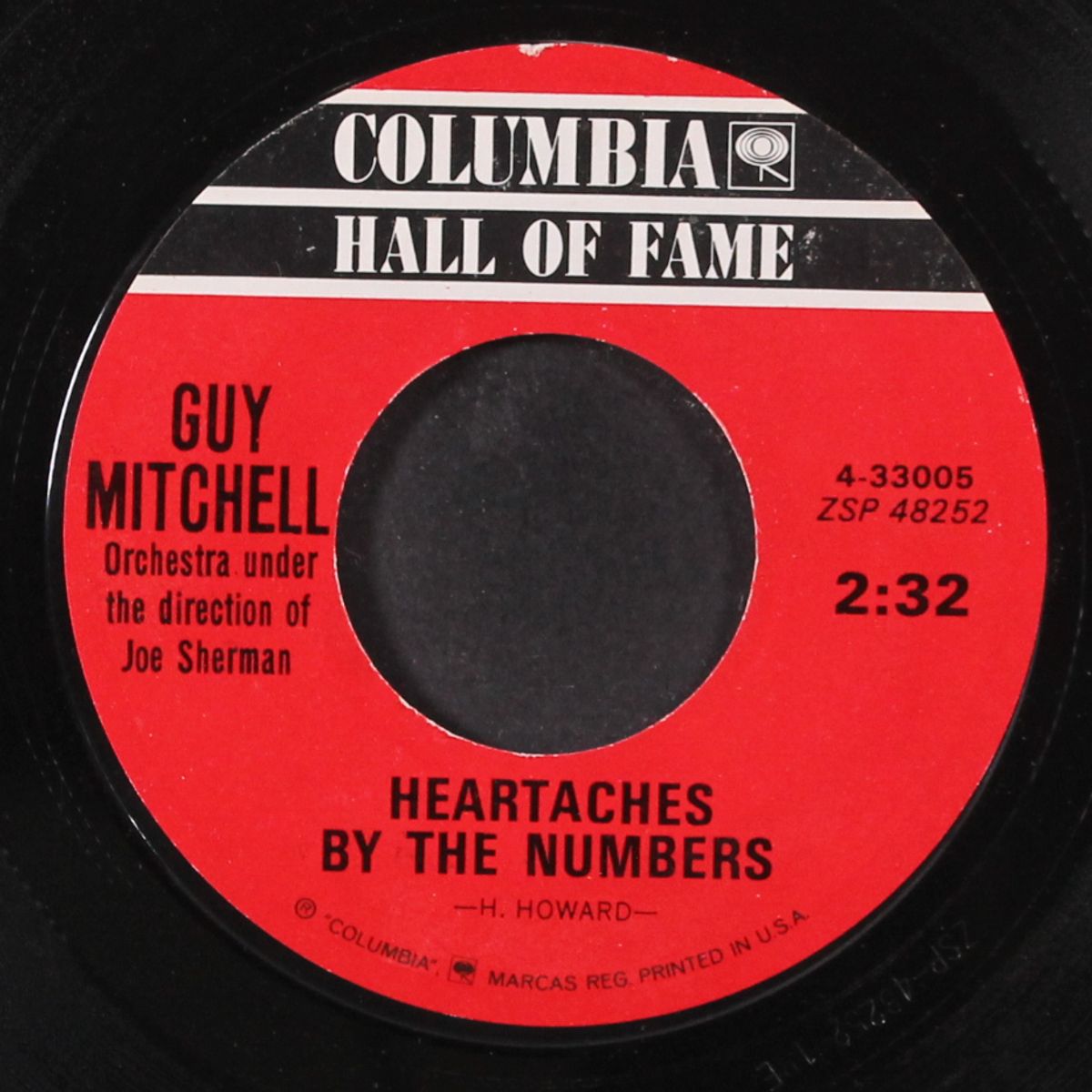 singing the blues / heartaches by the number by GUY MITCHELL