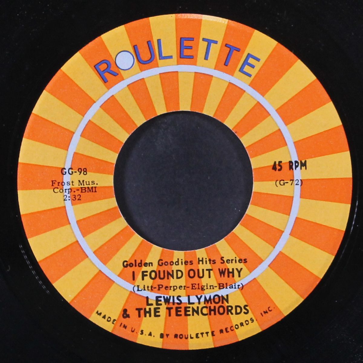 i found out why / too young by LEWIS LYMON & TEENCHORDS