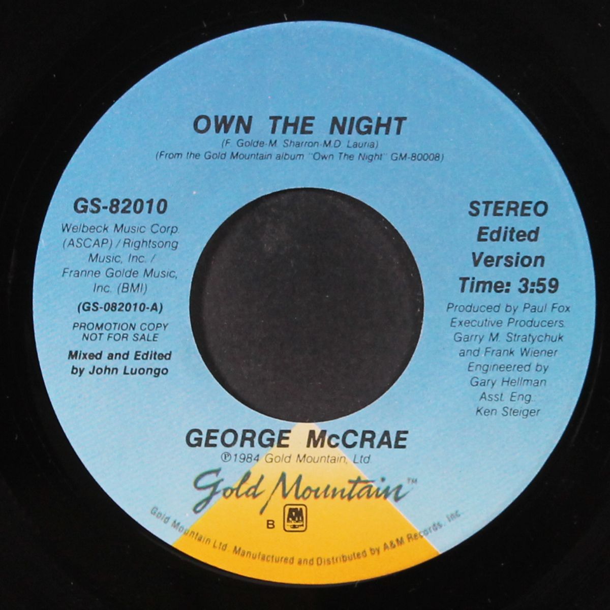 own the night / same by GEORGE MCCRAE