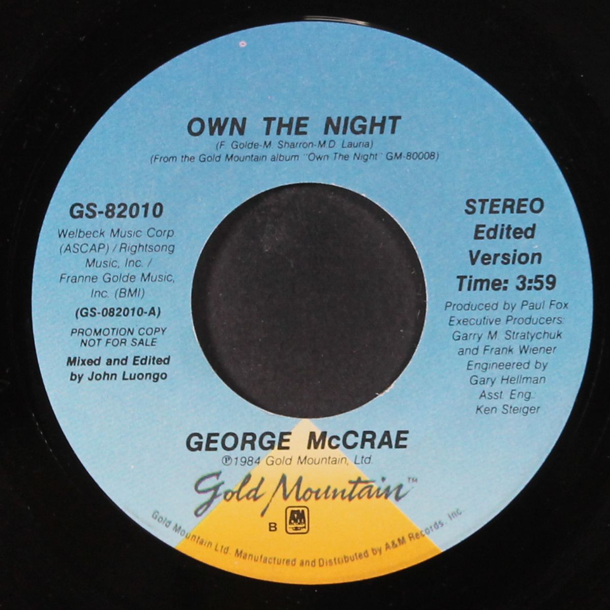 own the night / same by GEORGE MCCRAE