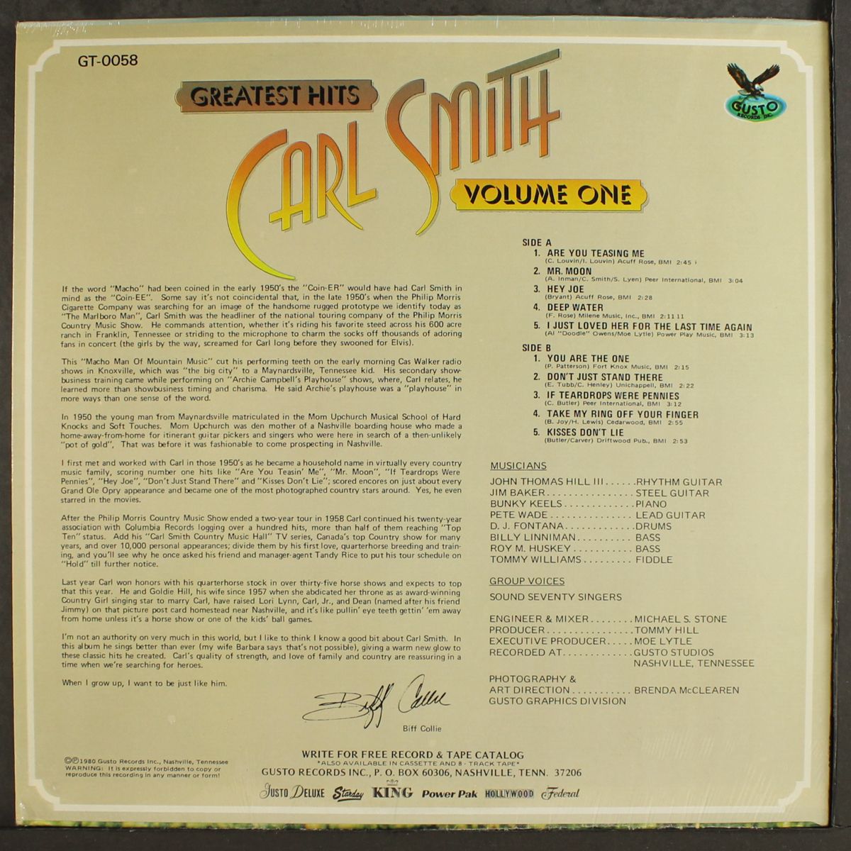 greatest hits, vol. 1 by CARL SMITH