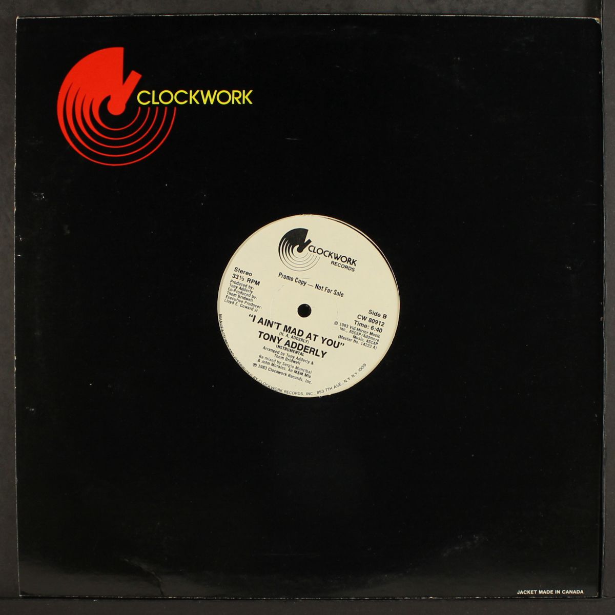 i ain't mad at you / instro by TONY ADDERLY
