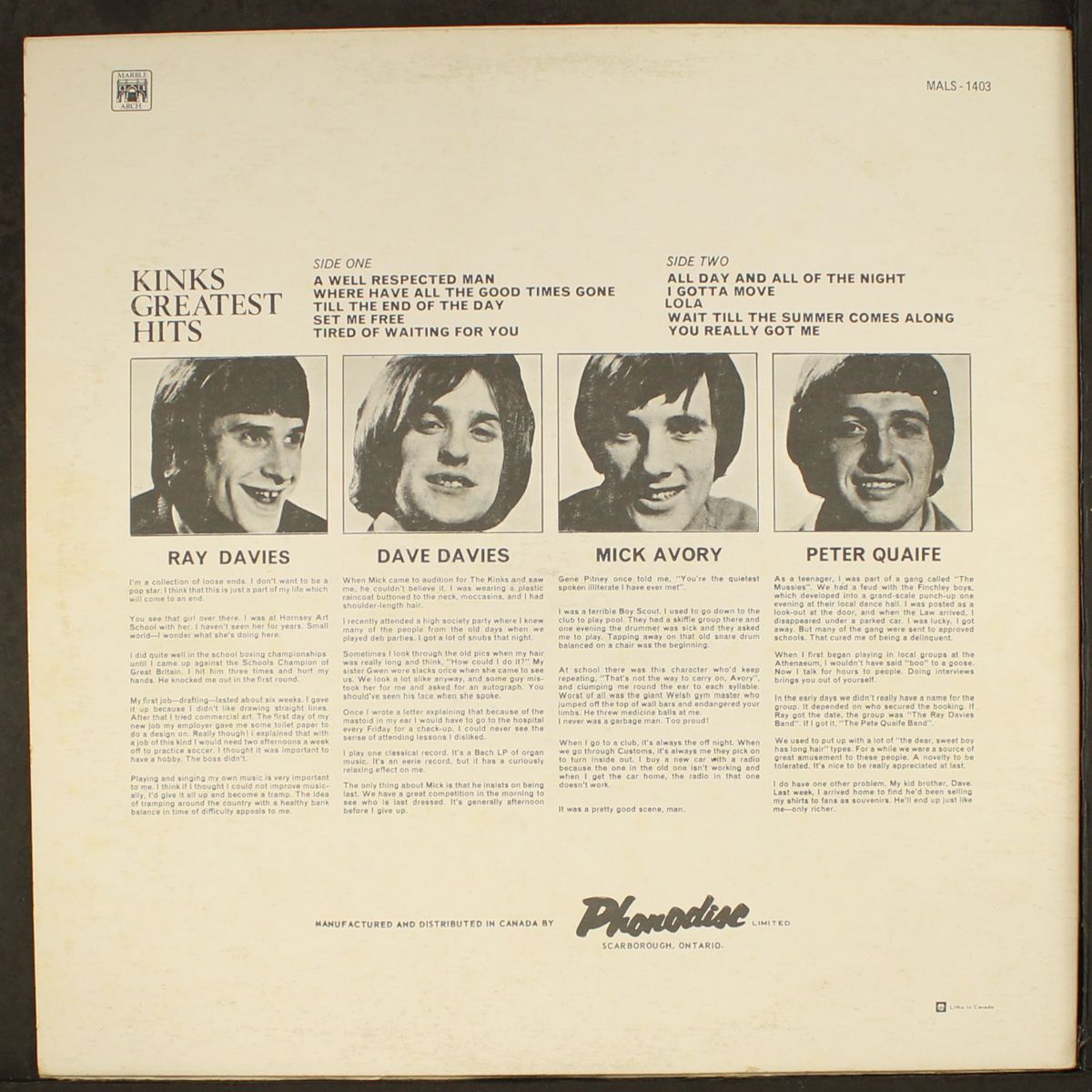 greatest hits by KINKS