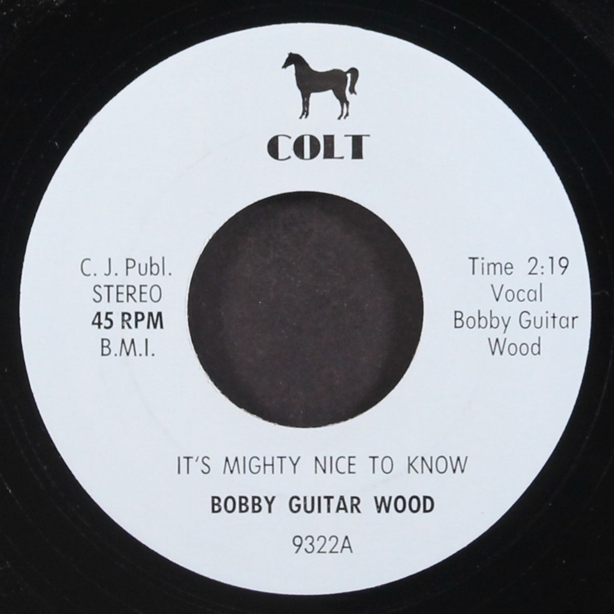 it's mighty nice to know / voyage to the bottom of your heart by BOBBY GUITAR WOOD
