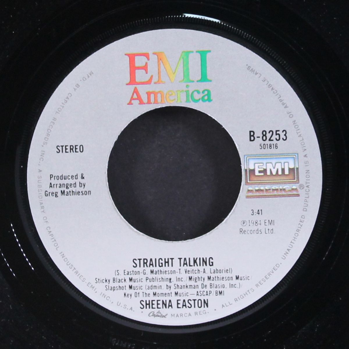 sugar walls / straight talking by SHEENA EASTON
