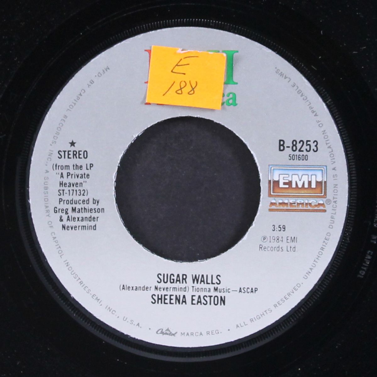 sugar walls / straight talking by SHEENA EASTON