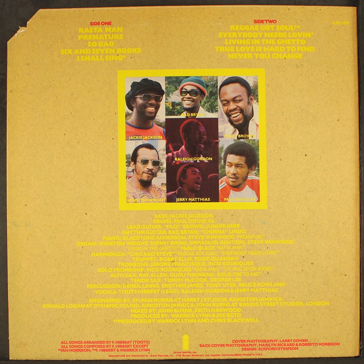 reggae got soul by TOOTS & MAYTALS