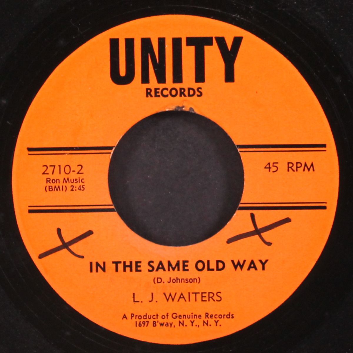 in the same old way / your love is slipping away by L.J. WAITERS
