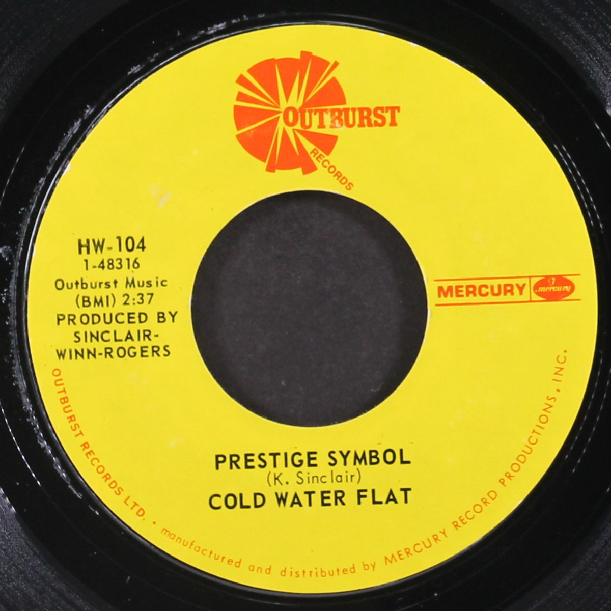 push me baby / prestige symbol by COLD WATER FLAT