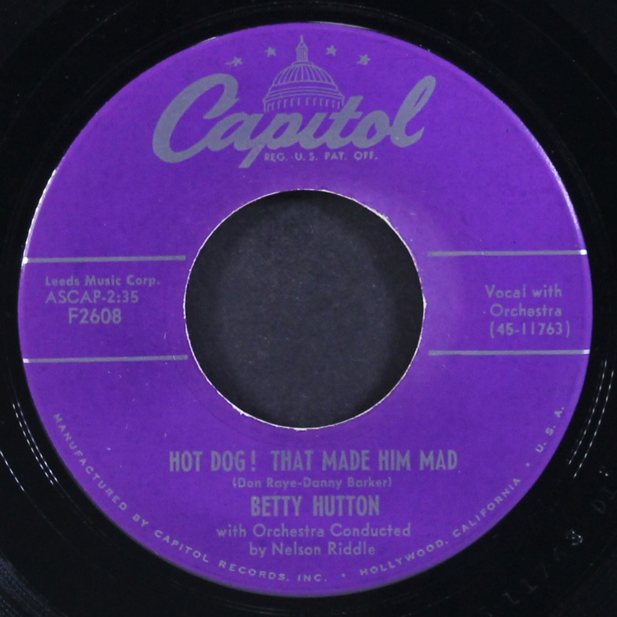 i'm nobody's baby / hot dog! that made him mad by BETTY HUTTON