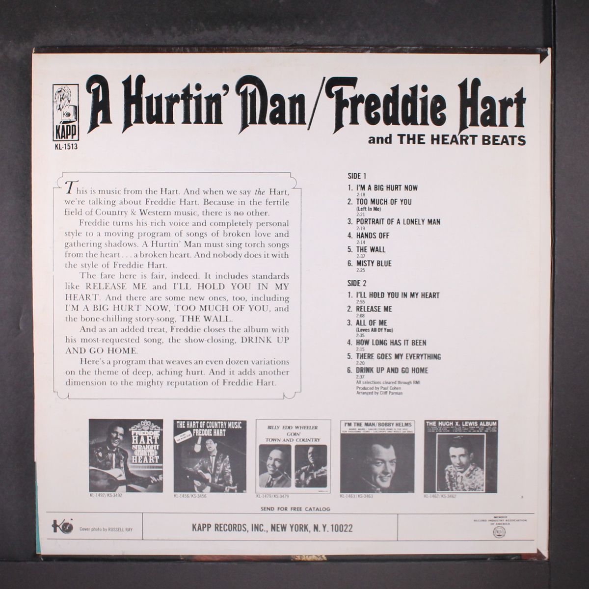 a hurtin' man by FREDDIE HART