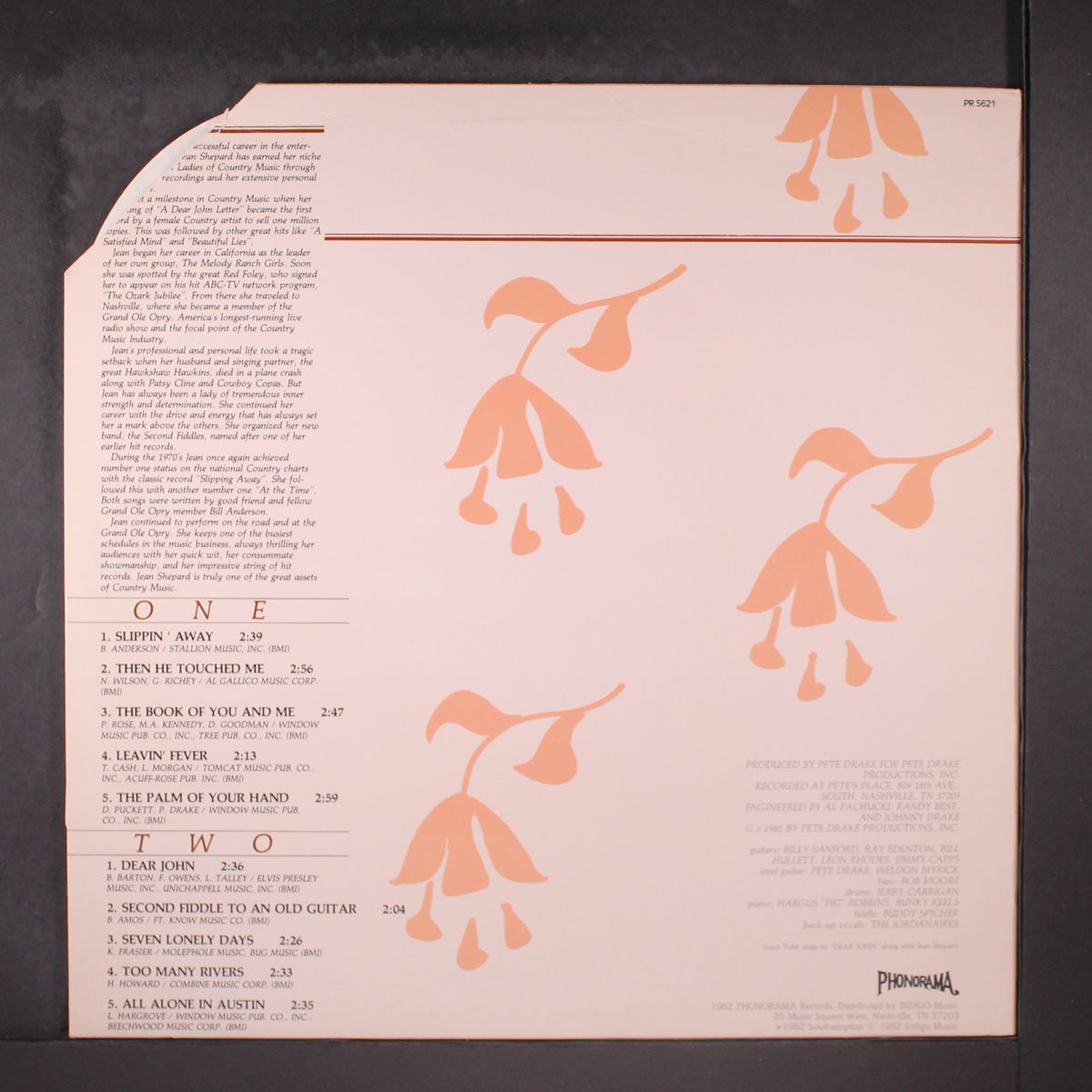 slippin' away by JEAN SHEPARD