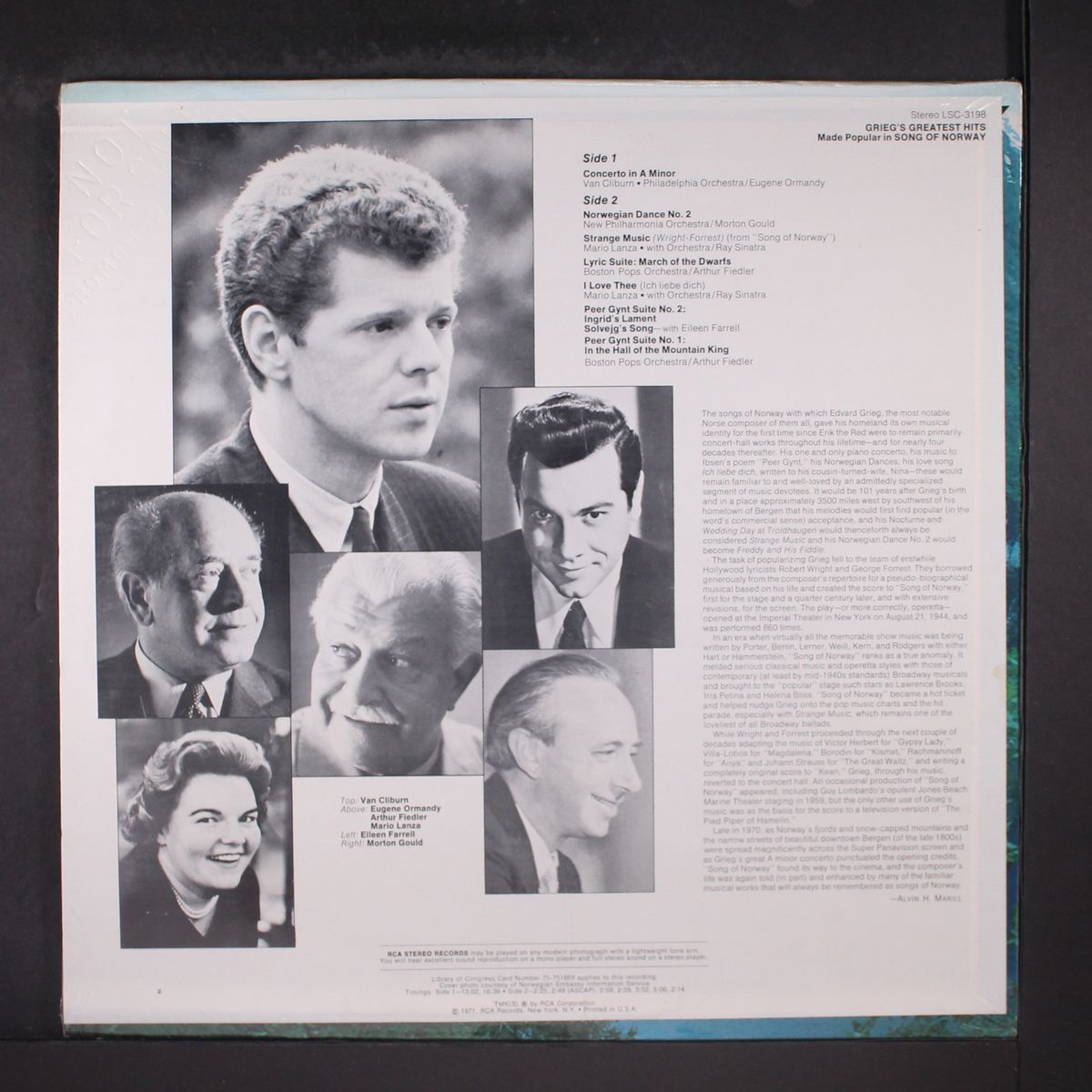 grieg's greatest hits made popular in song of norway by VARIOUS