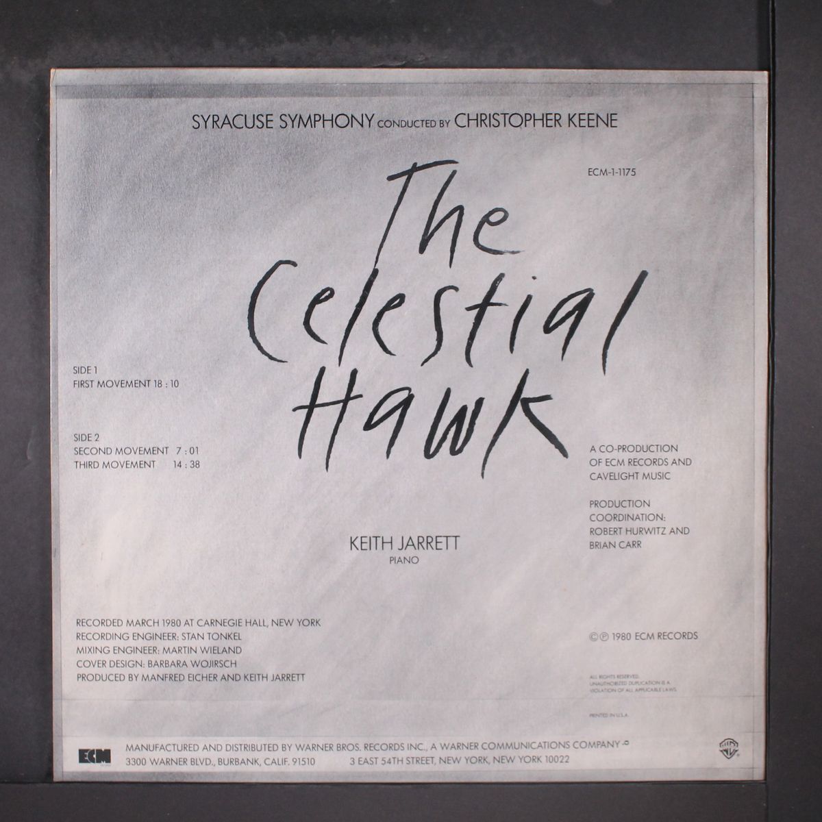 the celestial hawk by KEITH JARRETT