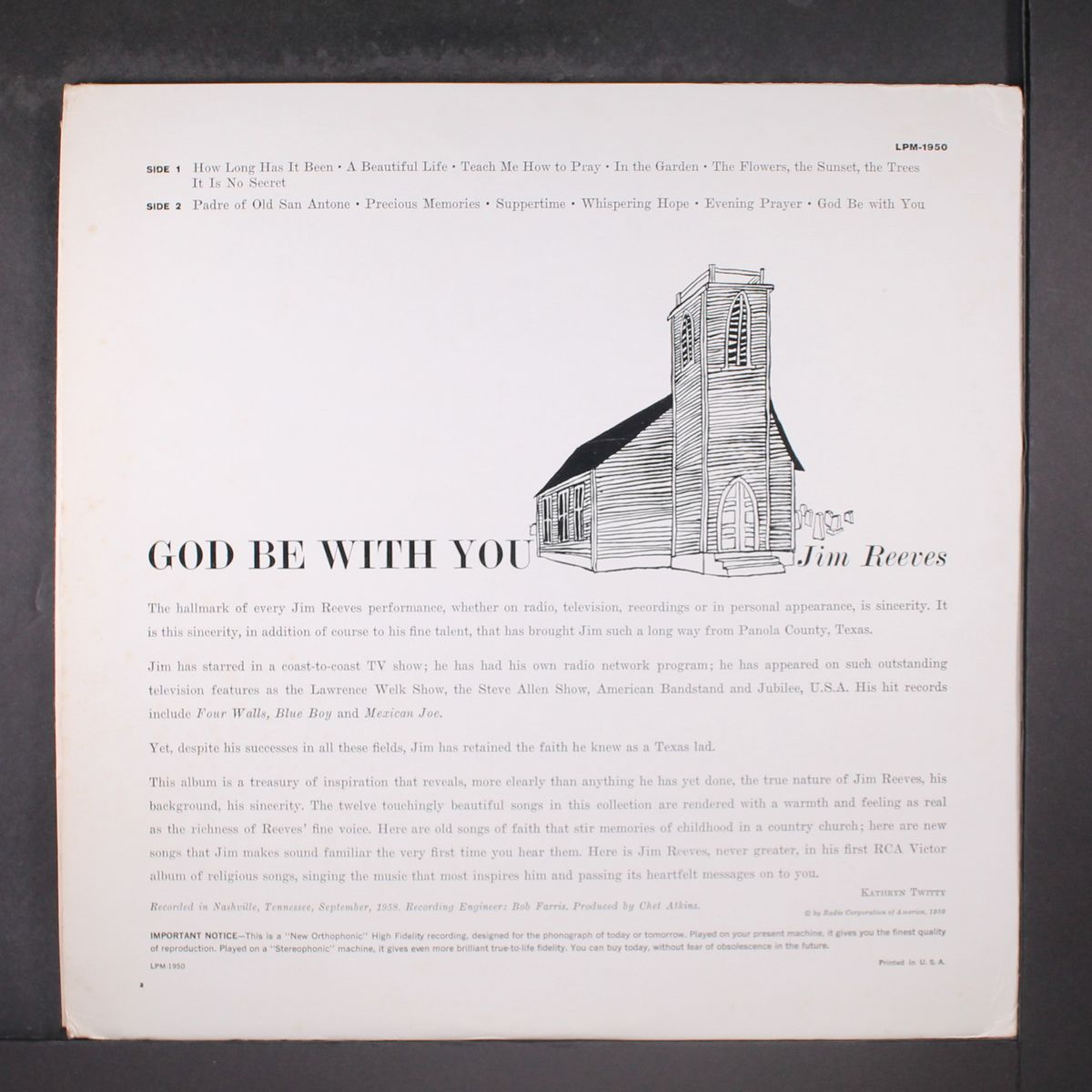 god be with you by JIM REEVES