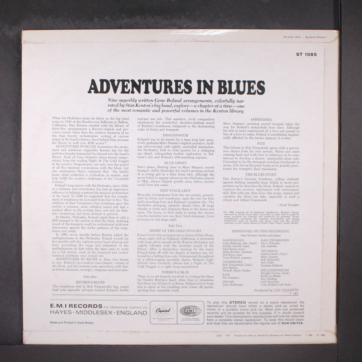 adventures in blues by STAN KENTON