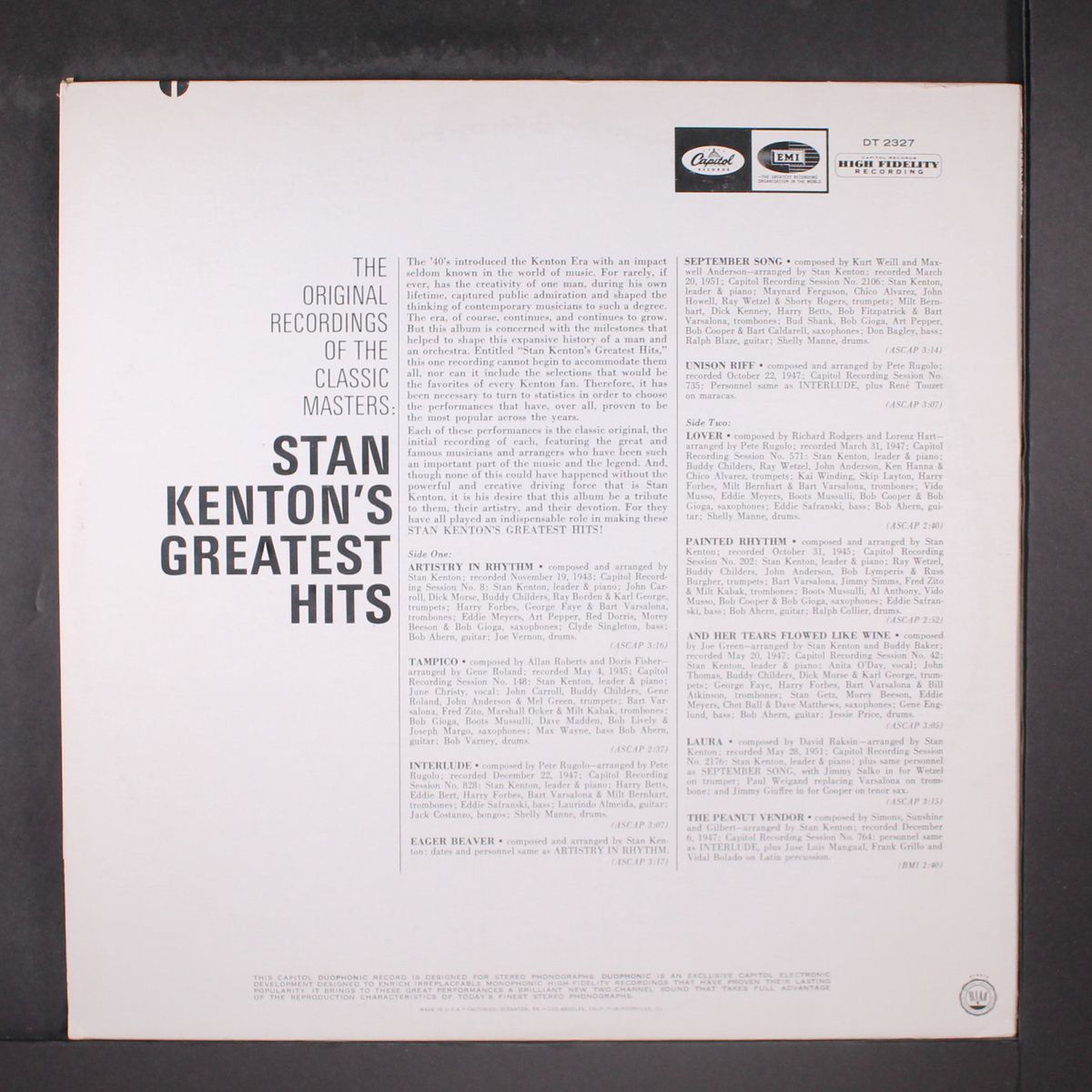 greatest hits by STAN KENTON