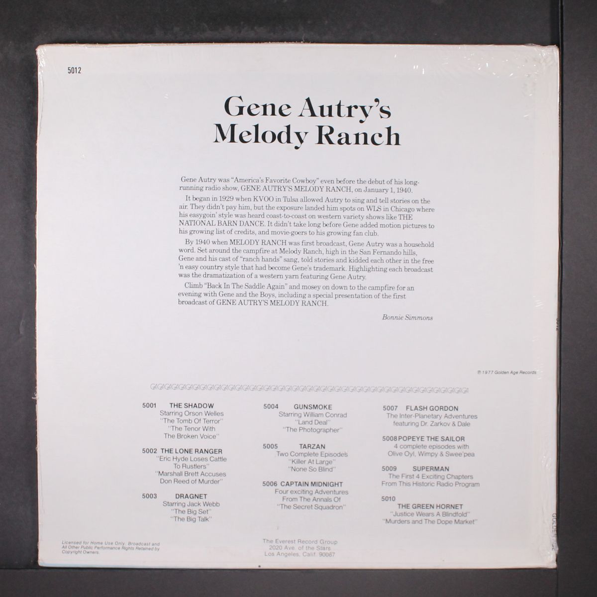 melody ranch by GENE AUTRY