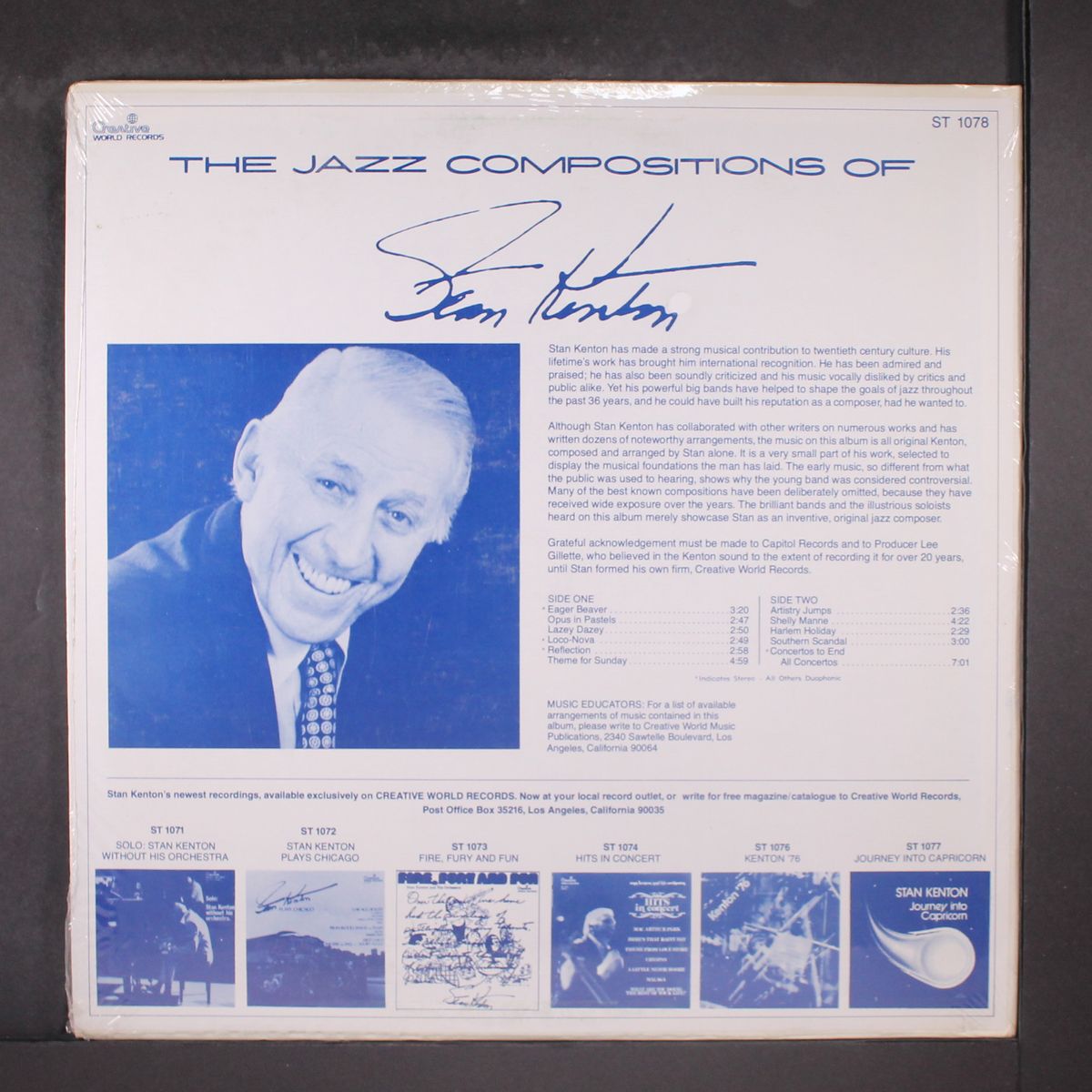 the jazz compositions of by STAN KENTON