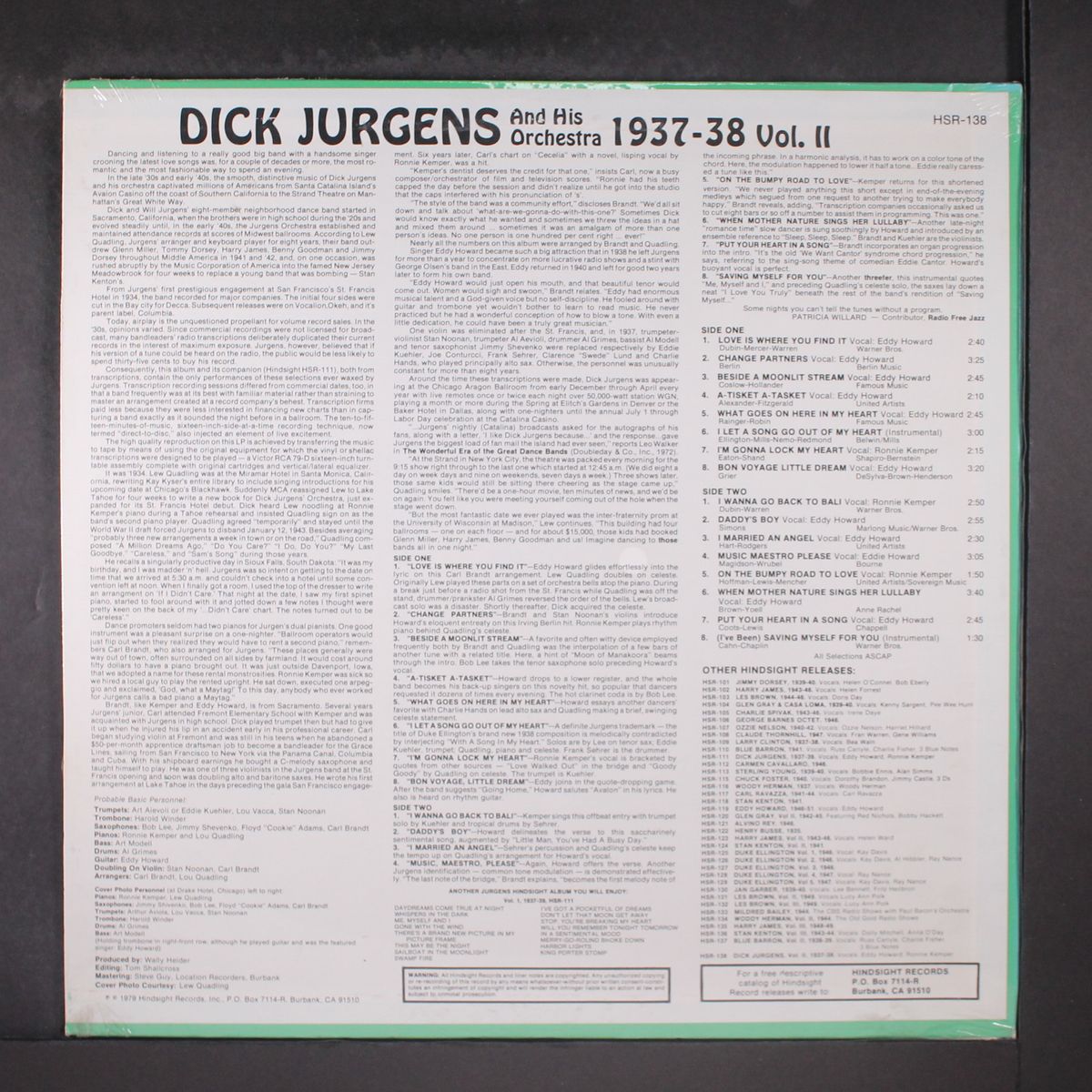 uncollected, vol. 2 1937-1938 by DICK JURGENS
